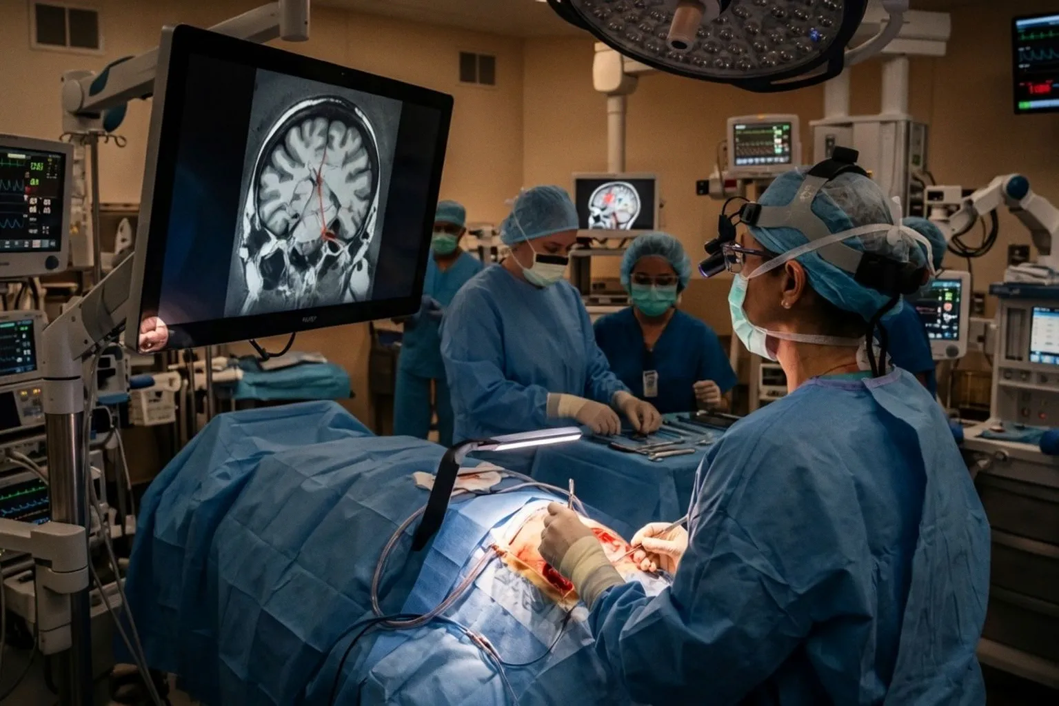 Hito médico: primera cirugía cerebral guiada por inteligencia artificial en tiempo real