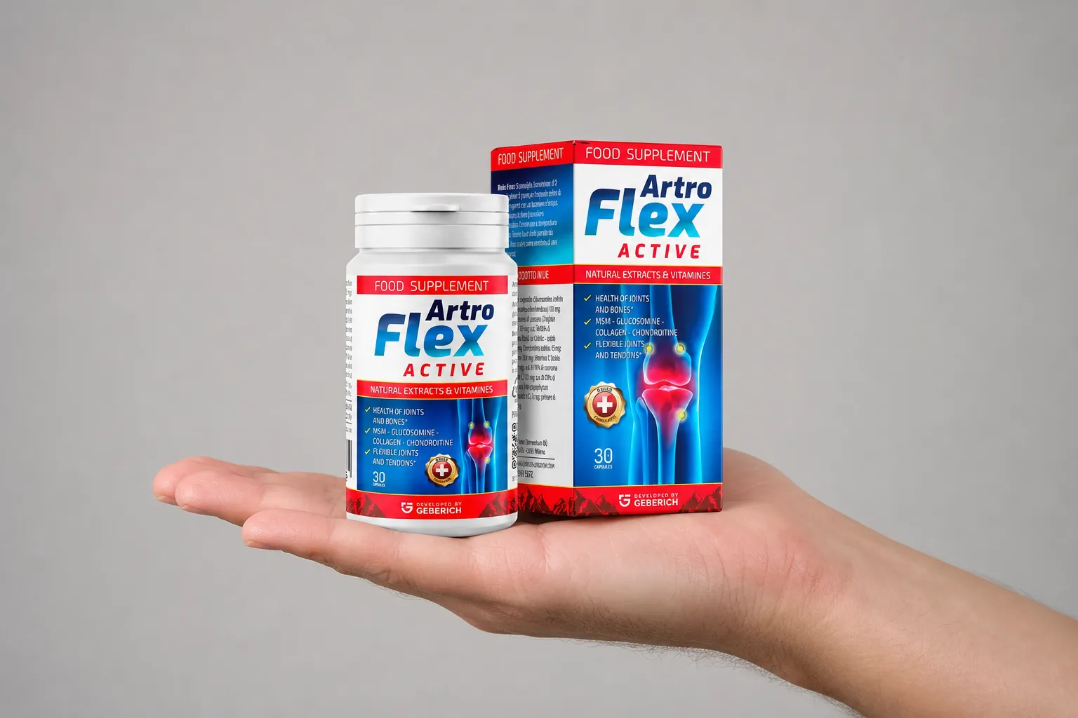 ArtroFlex Active — el envase en la mano
