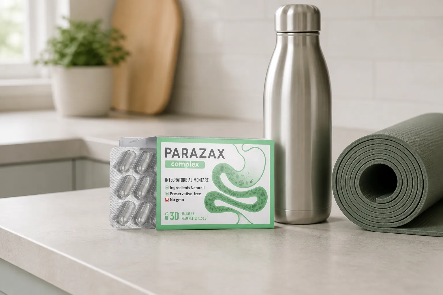 Parazax Complex — el envase en el día a día