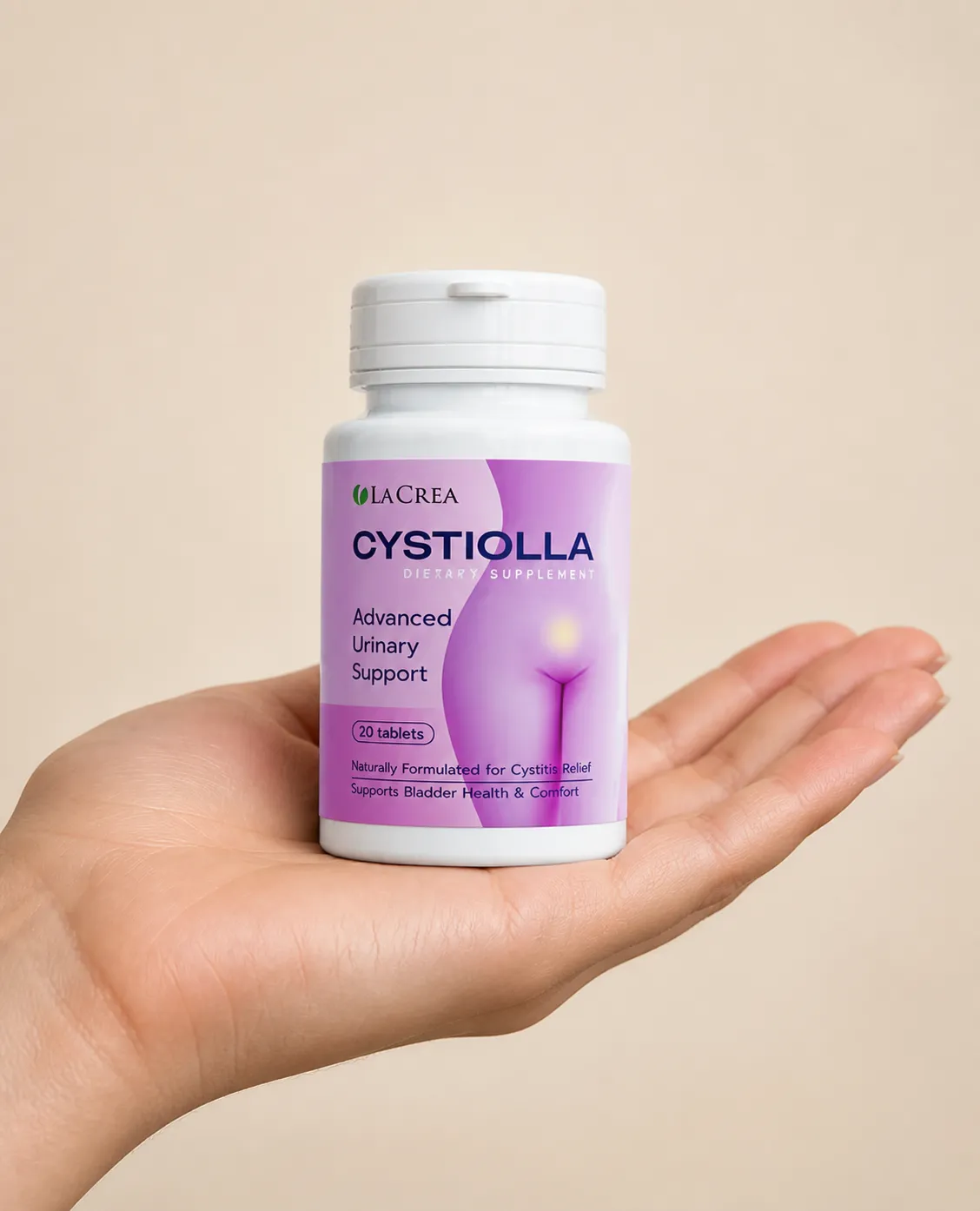 Cystiolla — el envase en la mano