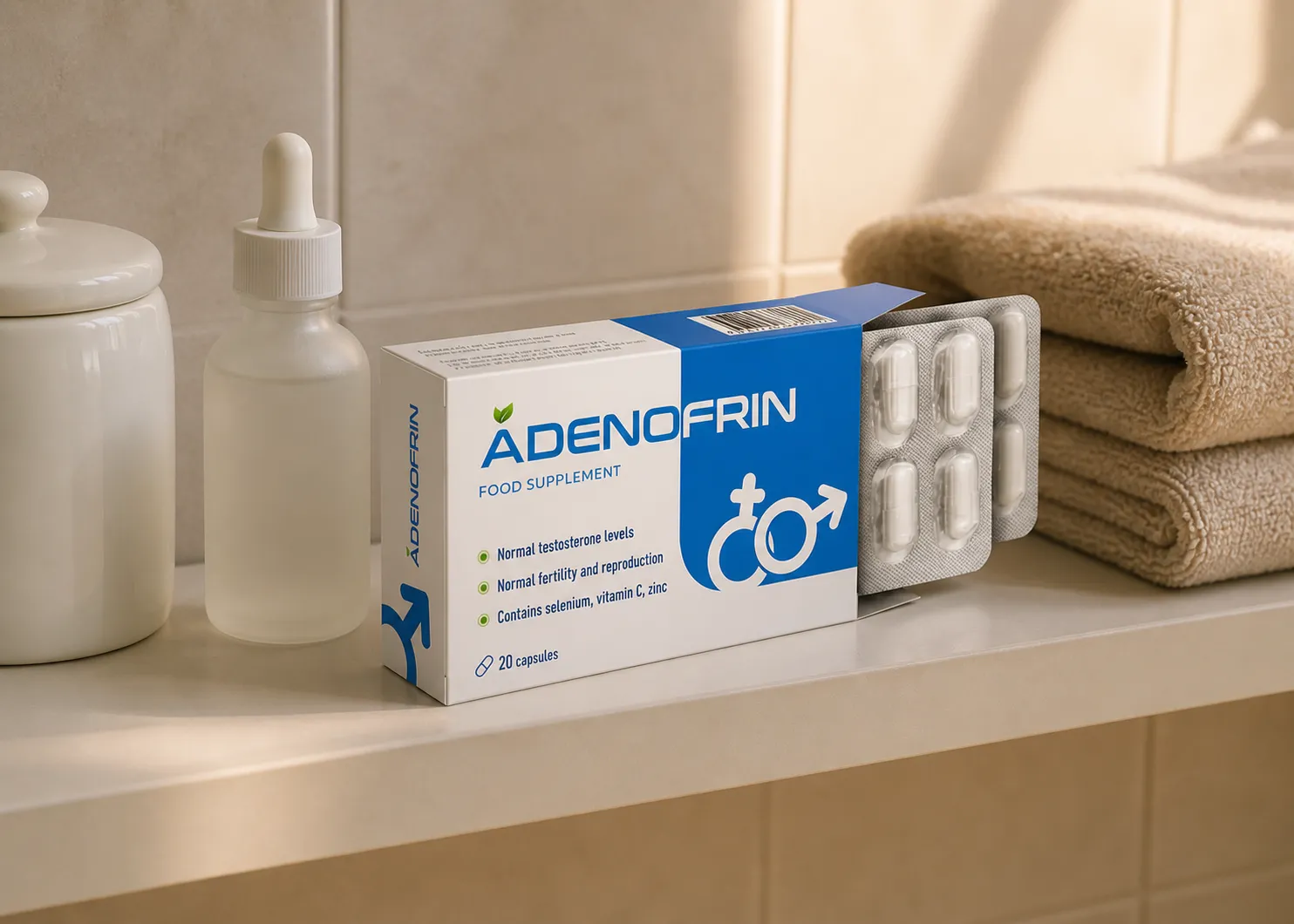 Adenofrin caps — el envase en el día a día