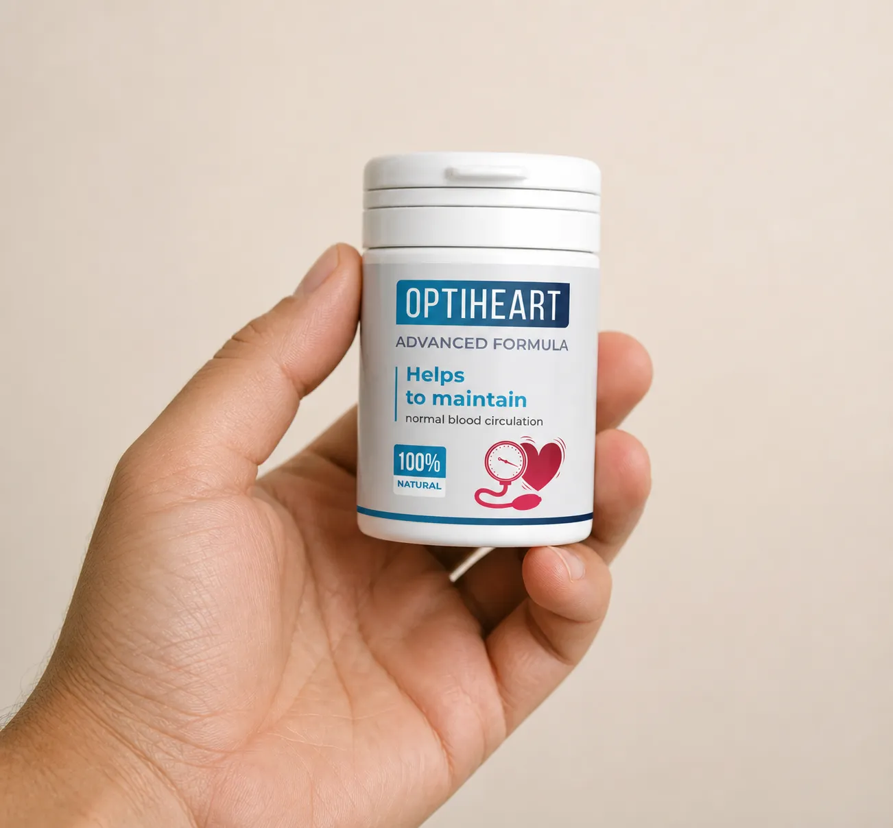 Optiheart — el envase en la mano
