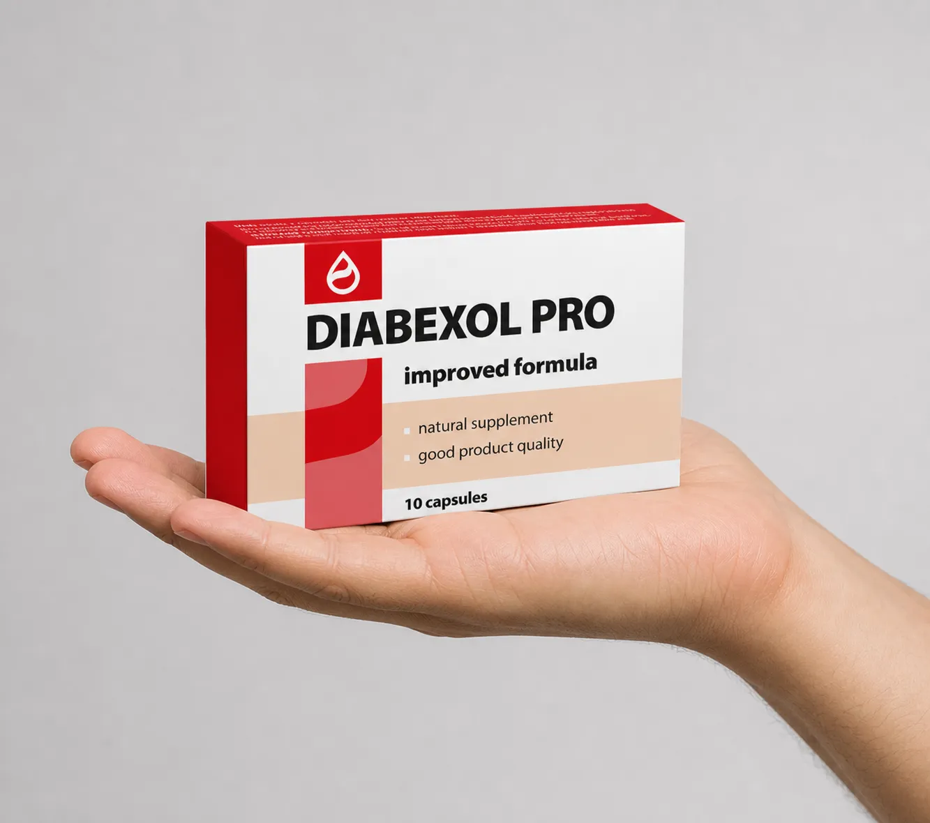 Diabexol Pro — el envase en la mano