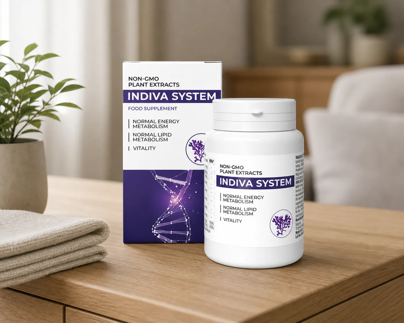 INDIVA SYSTEM EU low — el envase en el día a día
