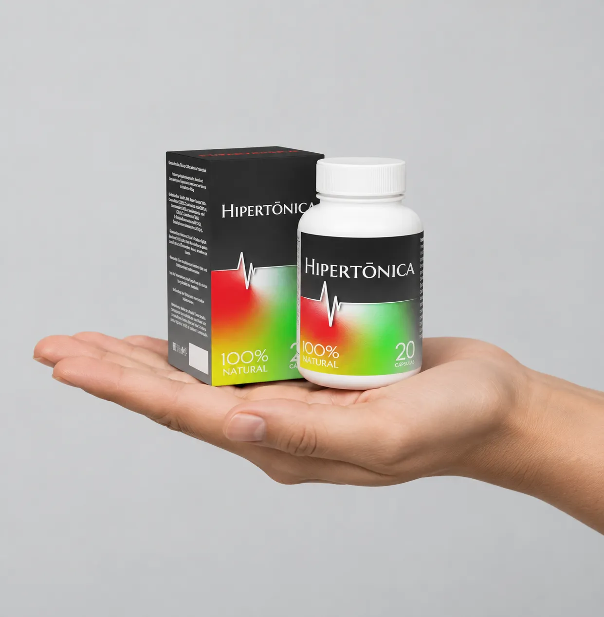 Hipertonica — el envase en la mano