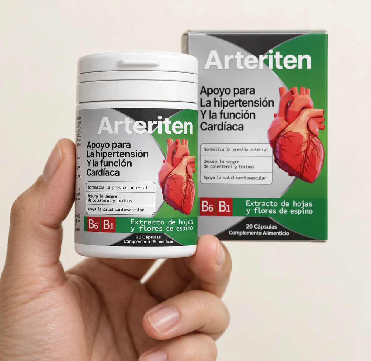 Arteriten — el envase en la mano