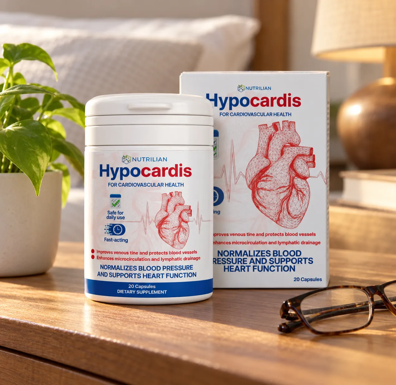 Hypocardis — el envase en el día a día