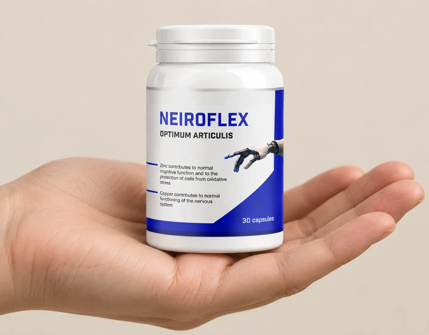 Neiroflex — el envase en la mano