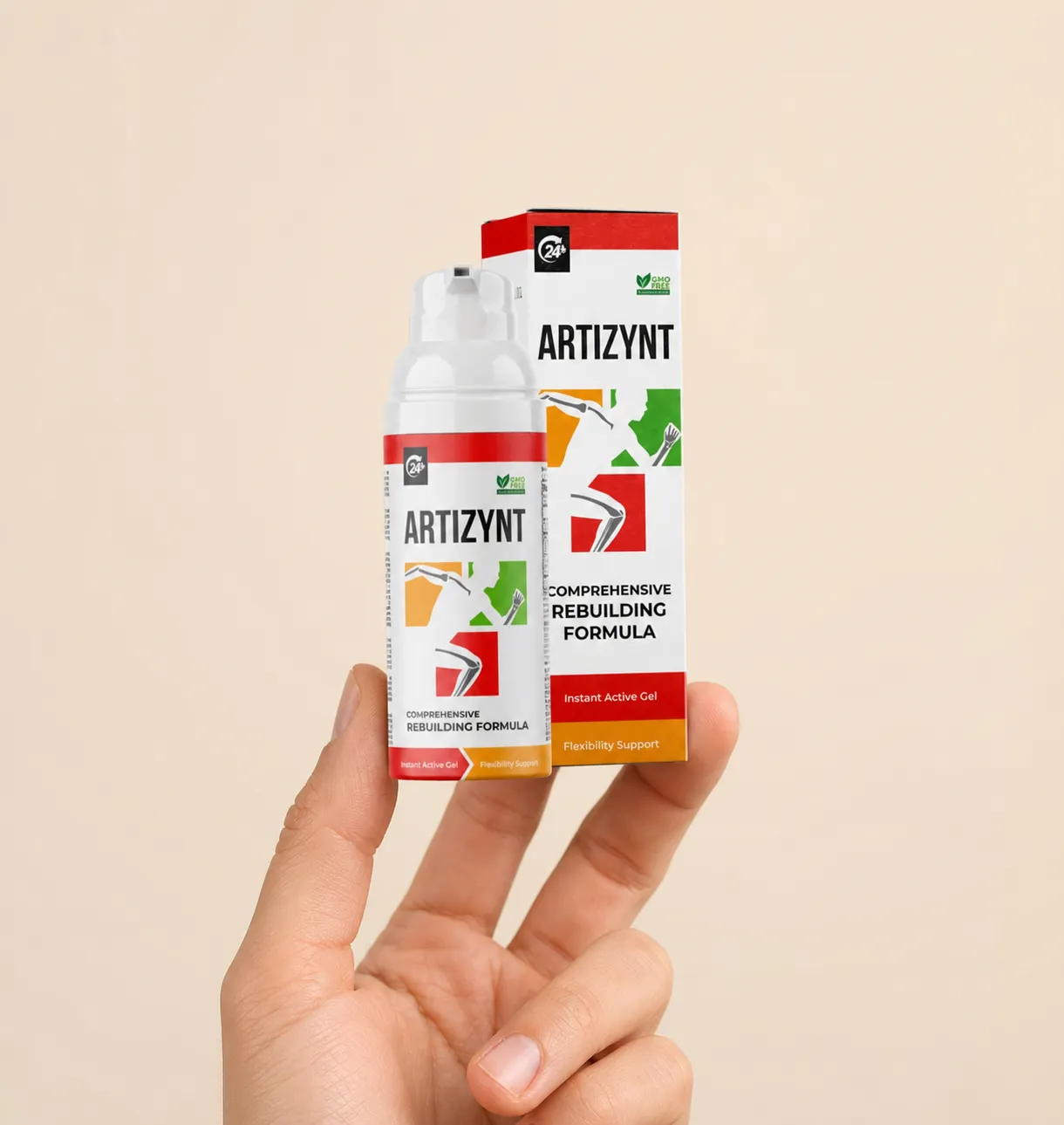 ArtiZynt Gel — el envase en la mano