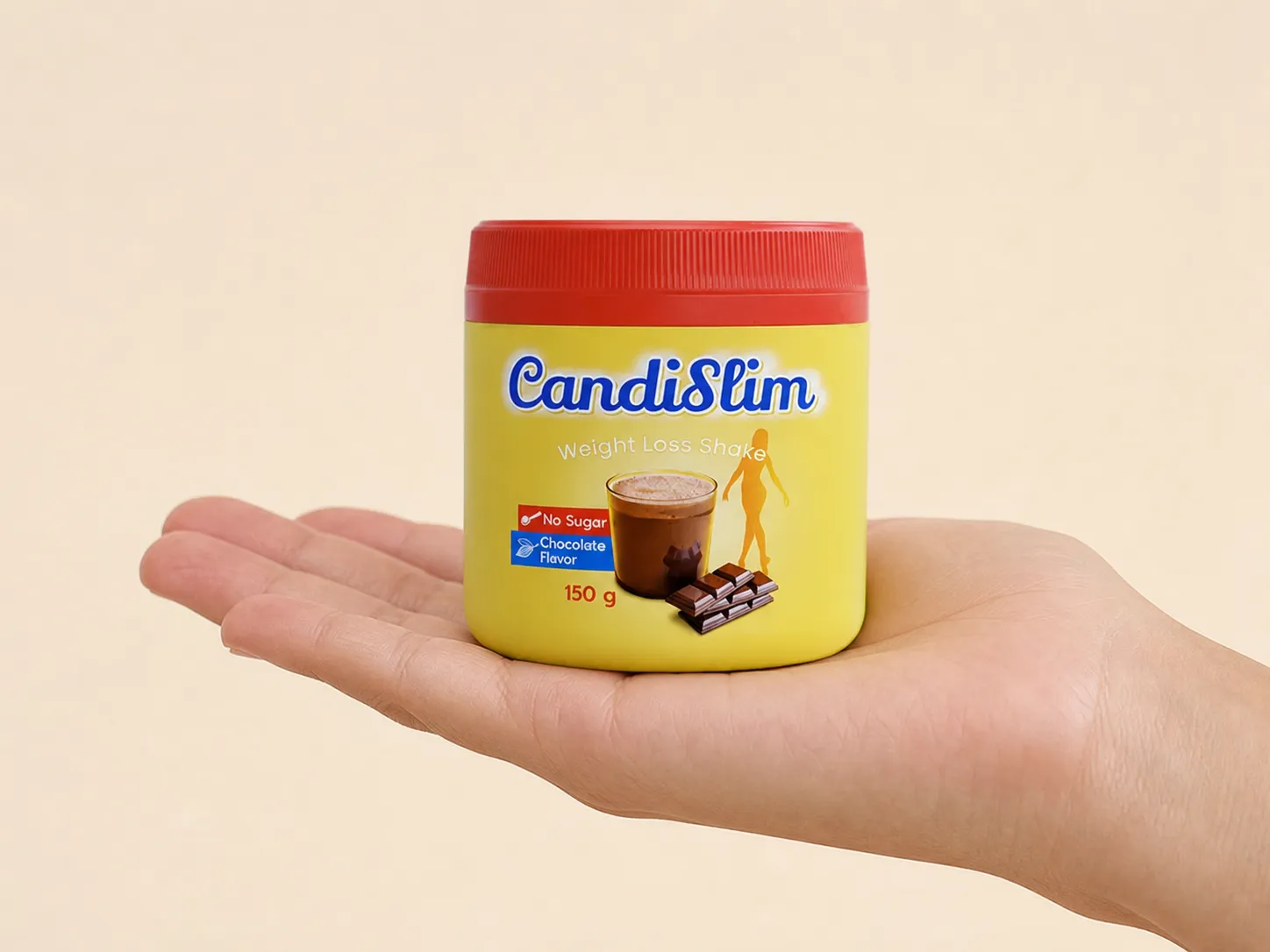 CandiSlim — el envase en la mano