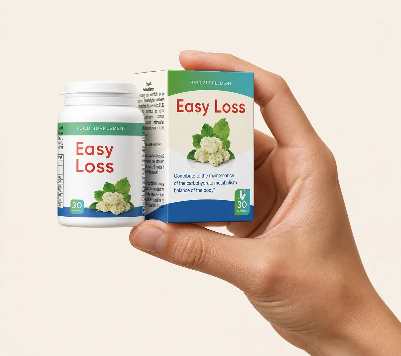Easyloss — el envase en la mano