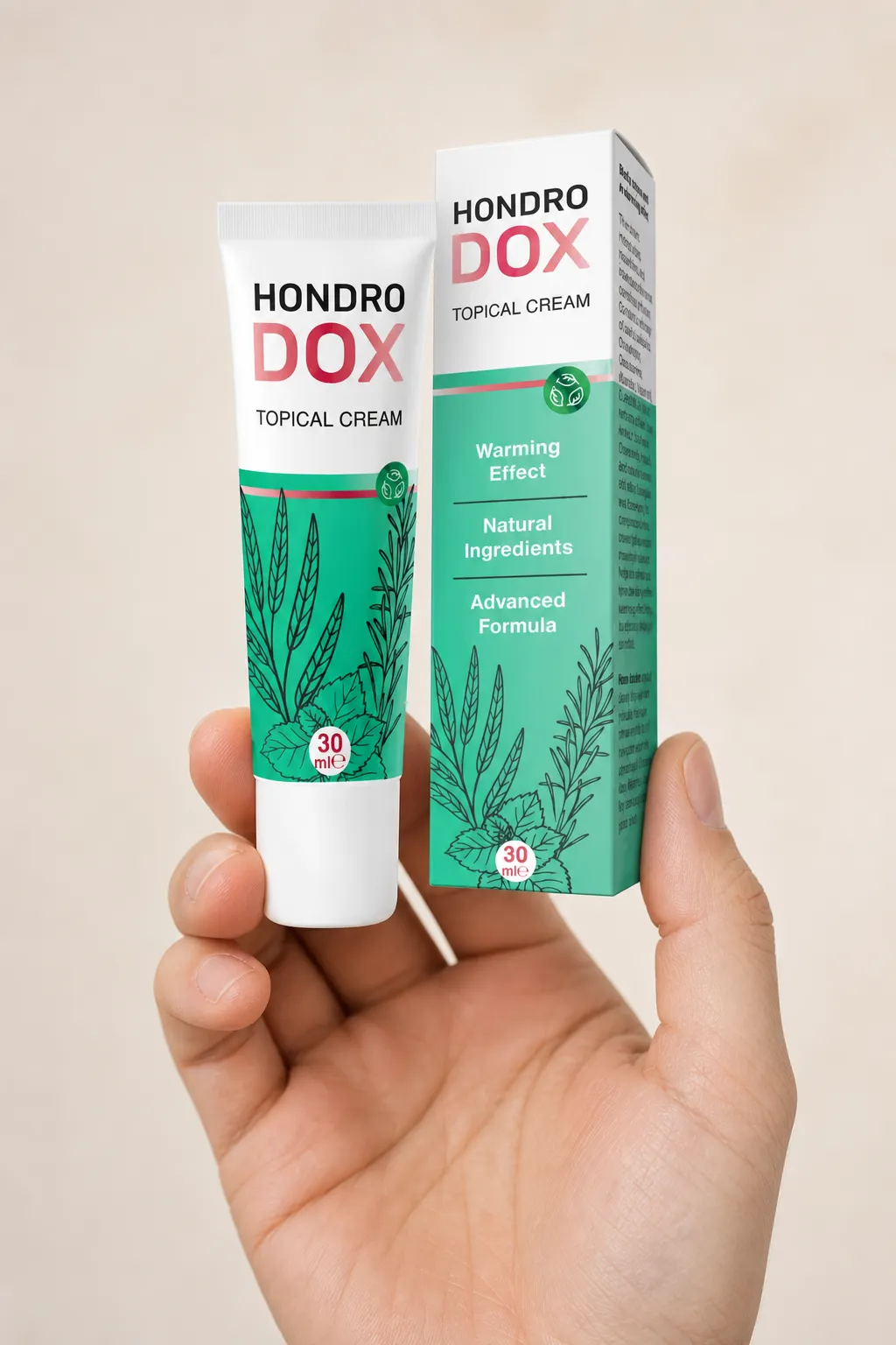 Hondrodox — el envase en la mano