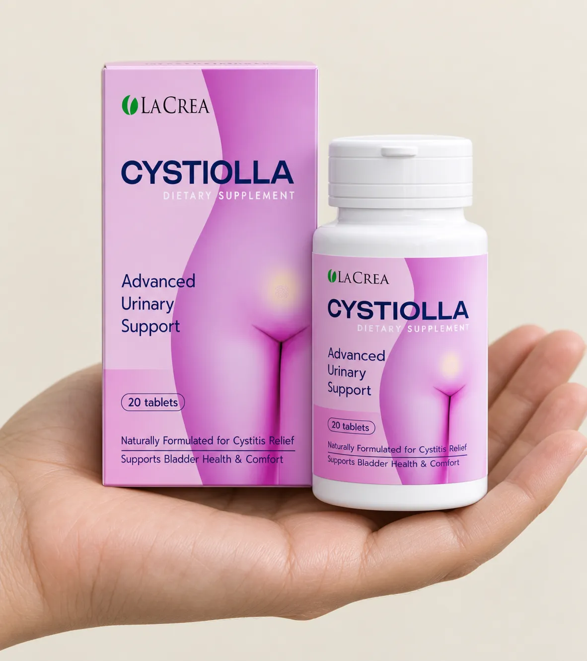 Cystiolla — el envase en la mano