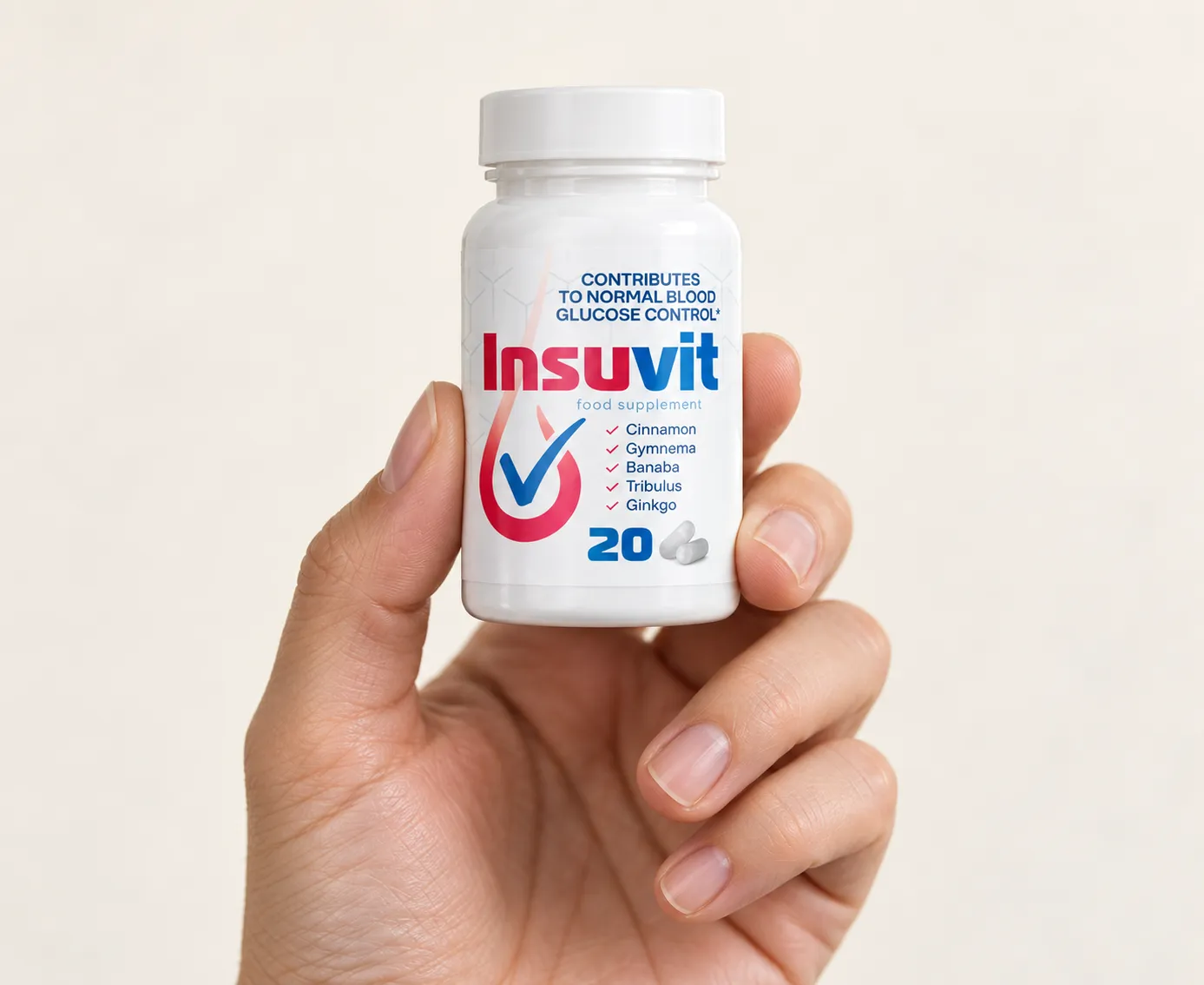 Insuvit — el envase en la mano