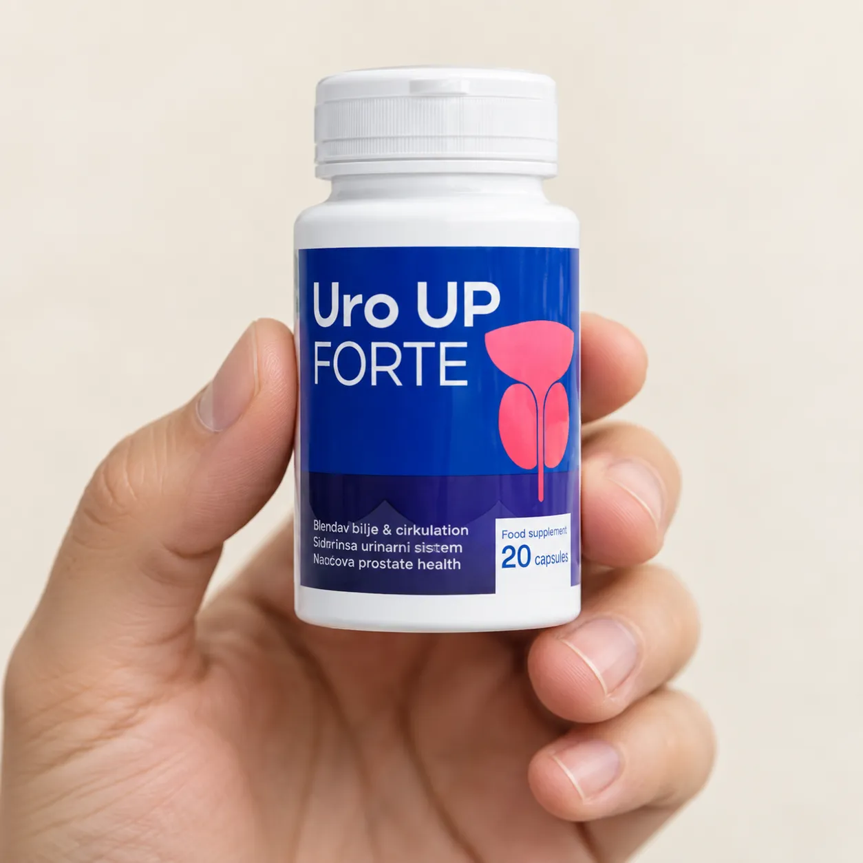 Uro UP Forte — el envase en la mano