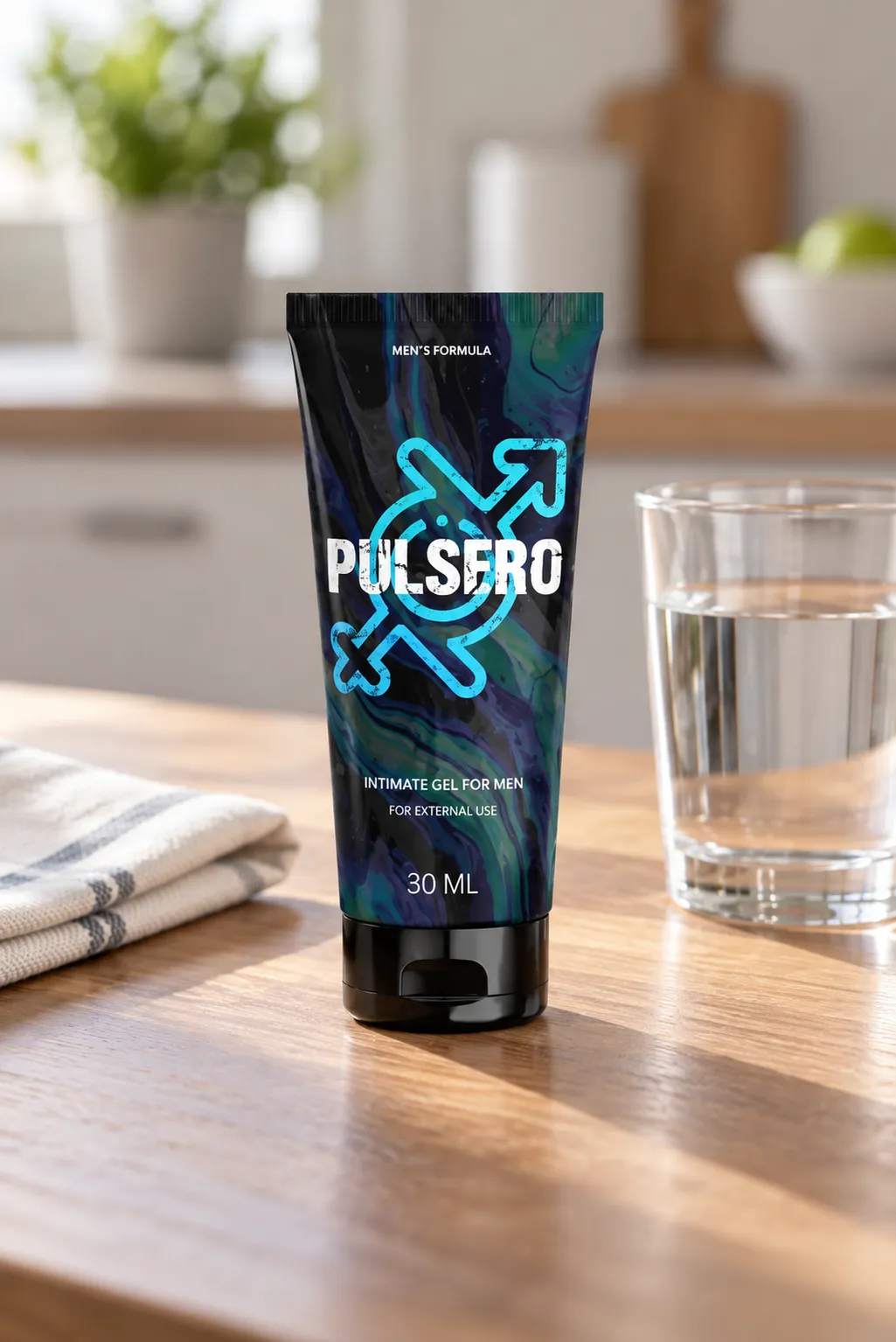 Pulsero gel — el envase en el día a día