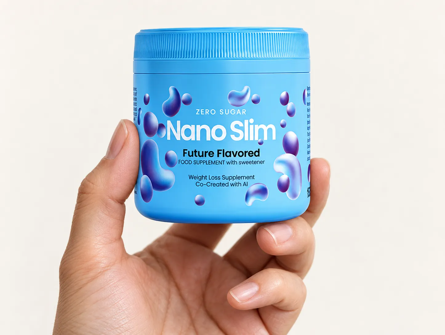 Nano Slim — el envase en la mano