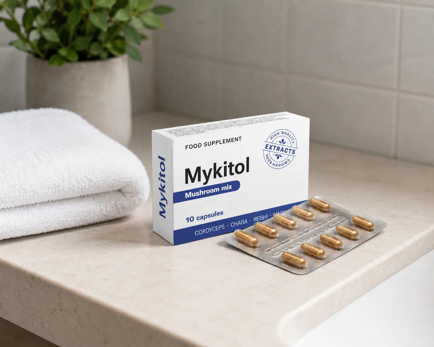 Mykitol BLUE — el envase en el día a día