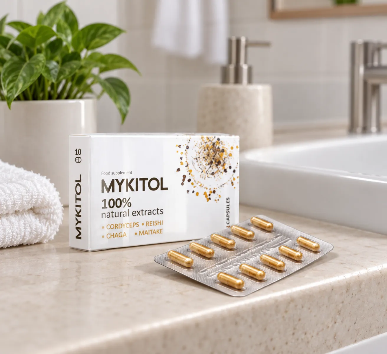 Mykitol WHITE — el envase en el día a día
