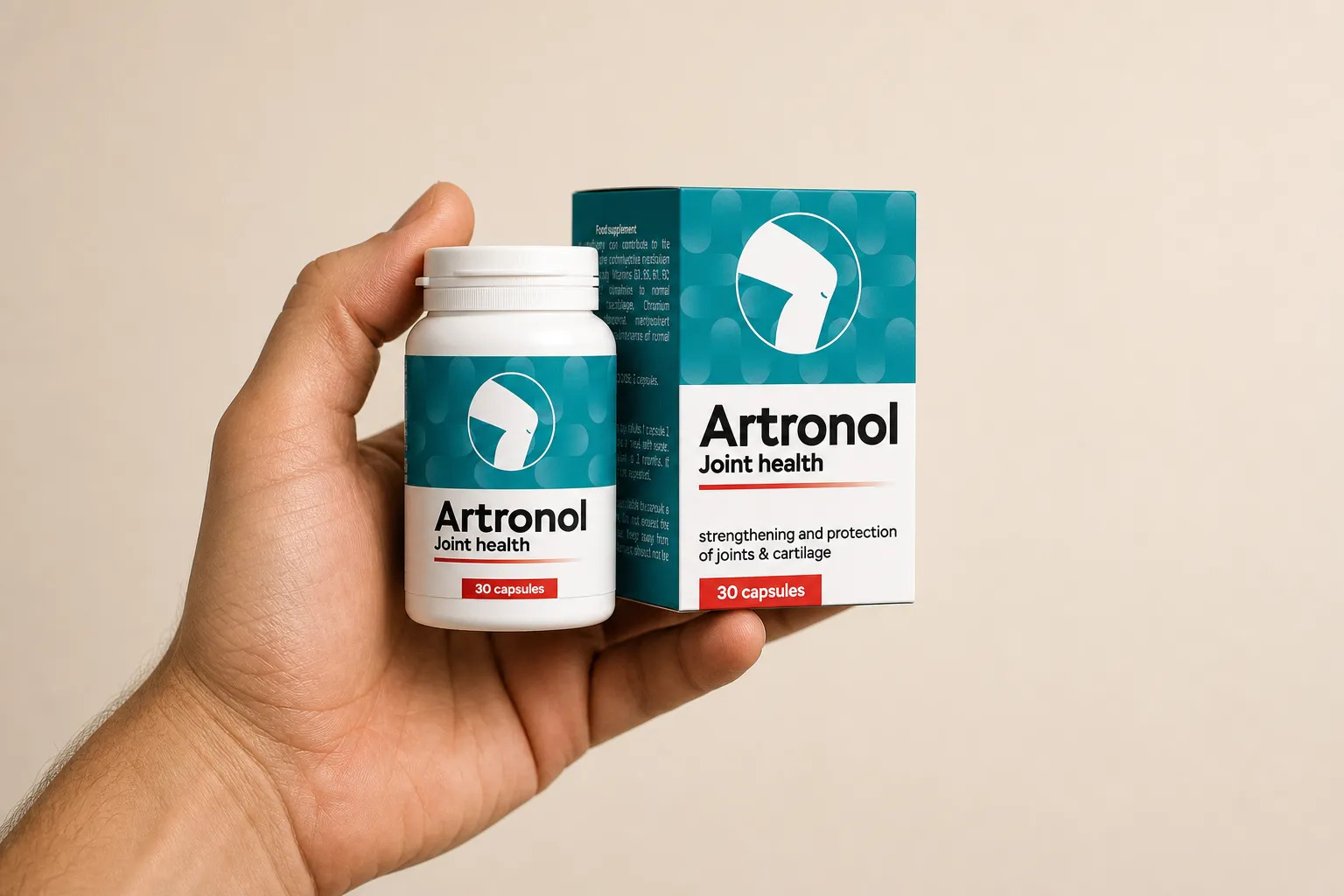 Artronol — el envase en la mano
