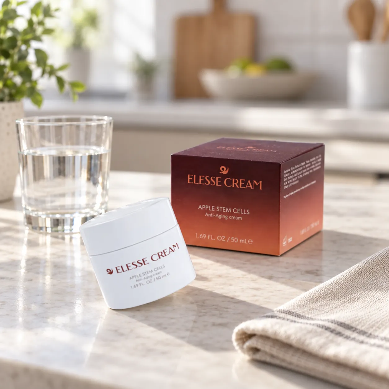 Elesse Cream — el envase en el día a día