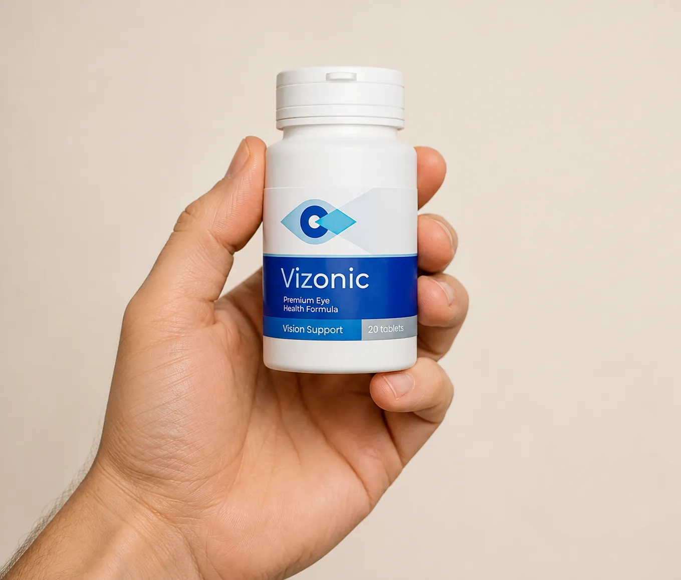 Vizonic — el envase en la mano